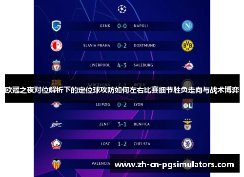 欧冠之夜对位解析下的定位球攻防如何左右比赛细节胜负走向与战术博弈